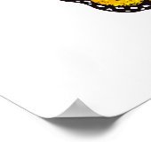 Blume Butterfly mit gelbem Kalifornien-Mohn Poster (Ecke)