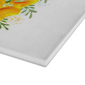 Blume Butterfly mit gelbem Kalifornien-Mohn Schneidebrett (Ecke)