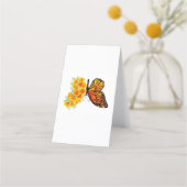 Blume Butterfly mit gelbem Kalifornien-Mohn Treuekarte (Vorderseite)