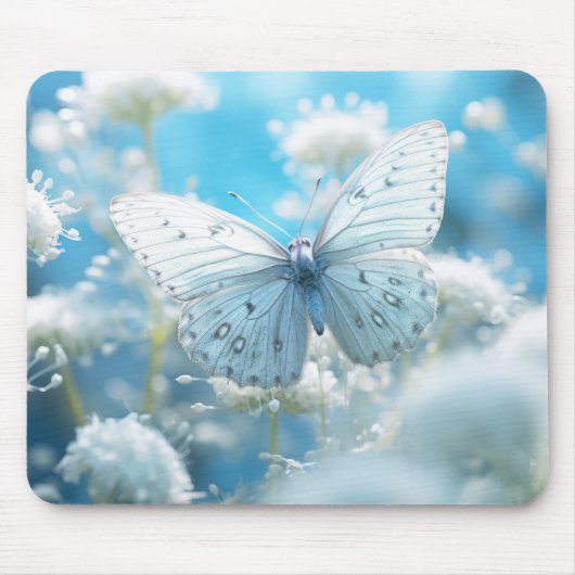 Blume Butterfly Nature Serene Tranquil Mousepad (Vorne)