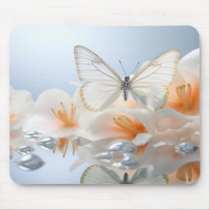 Blume Butterfly Nature Serene Tranquil Mousepad