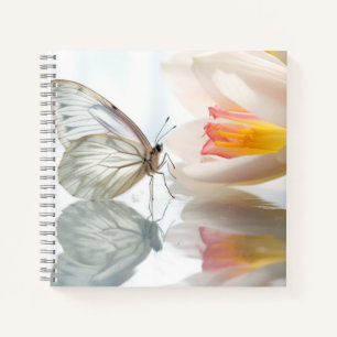 Blume Butterfly Nature Serene Tranquil Notizblock