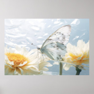 Blume Butterfly Nature Serene Tranquil Poster