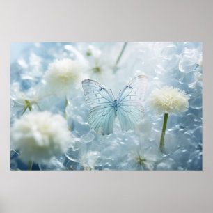 Blume Butterfly Nature Serene Tranquil Poster