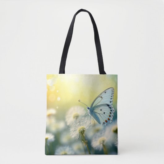 Blume Butterfly Nature Serene Tranquil Tasche (Vorderseite)
