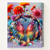 Blume Butterfly Notizblock (Rückseite)