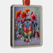 Blume Butterfly Ornament Aus Metall (Rechts)