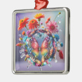 Blume Butterfly Ornament Aus Metall (Links)