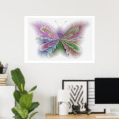 Blume Butterfly Poster (Heimbüro)