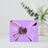 Blume Butterfly Postkarte (Stehend Vorderseite)