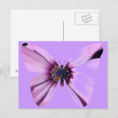 Blume Butterfly Postkarte (Vorne/Hinten)