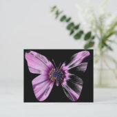 Blume Butterfly Postkarte (Stehend Vorderseite)