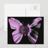Blume Butterfly Postkarte (Vorne/Hinten)