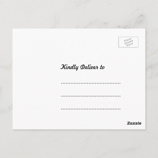 Blume & Butterfly Probe Abendessen Postkarte (Rückseite)