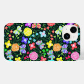 Blume Butterfly Regenbogen Case-Mate iPhone Hülle (Rückseite (Horizontal))