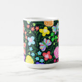 Blume Butterfly Regenbogen Kaffeetasse (Mittel)