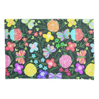 Blume Butterfly Regenbogen Kissenbezug