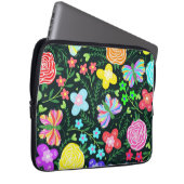 Blume Butterfly Regenbogen Laptopschutzhülle (Vorne Rechts)