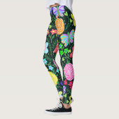 Blume Butterfly Regenbogen Leggings (Links)