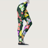 Blume Butterfly Regenbogen Leggings (Rechts)