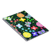 Blume Butterfly Regenbogen Notizblock (Rechte Seite)