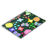 Blume Butterfly Regenbogen Notizblock (Linke Seite)