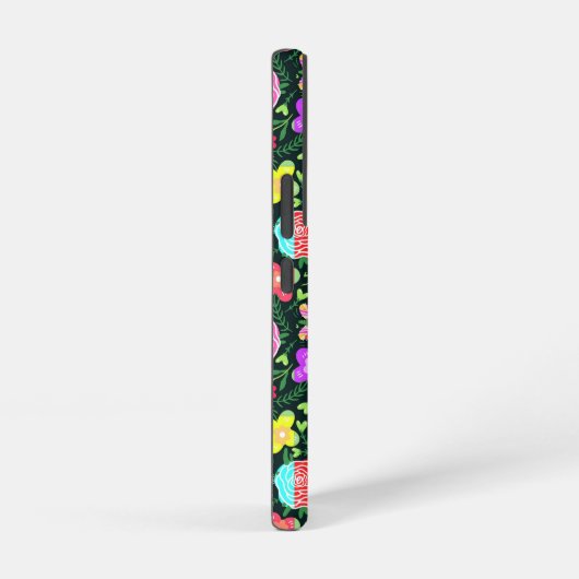 Blume Butterfly Regenbogen Samsung Galaxy Hülle (Rechte Seite)