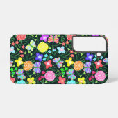 Blume Butterfly Regenbogen Samsung Galaxy Hülle (Rückseite (Horizontal))