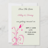 Blume Butterfly Save The Date (Vorderseite)