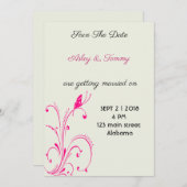 Blume Butterfly Save The Date (Vorne/Hinten)