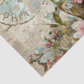 Blume Butterfly Shabby Collage Postale Enttäuschun Seidenpapier (Detail)