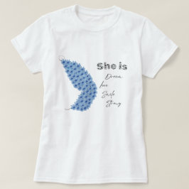 Blume Butterfly She is Dream Liebe Lächeln stark T-Shirt