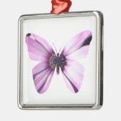 Blume Butterfly Silbernes Ornament (Links)