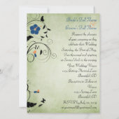 Blume Butterfly Wedding Einladung, Empfang & UAWG Einladung (Rückseite)