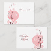 Blume Butterfly Wedding Party Table Platzkarte (Vorne/Hinten)