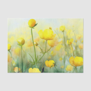 Blume-Butterschalen (A) Aquarell Seidenpapier