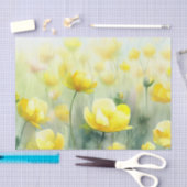 Blume-Butterschalen (D) Aquarell Seidenpapier (Handwerk)