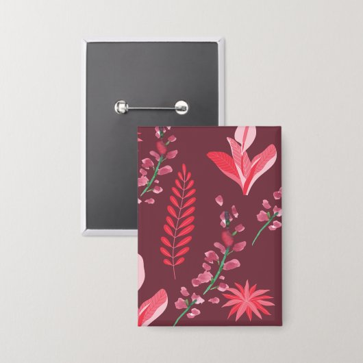 Blume Button (Vorderseite/Rückseite)