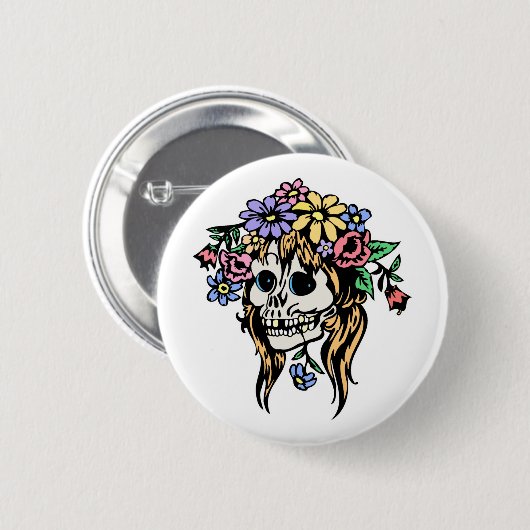 Blume Button (Vorne & Hinten)