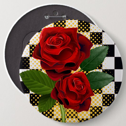 Blume Button (Vorne & Hinten)