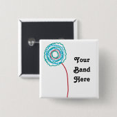 Blume Button (Vorne & Hinten)