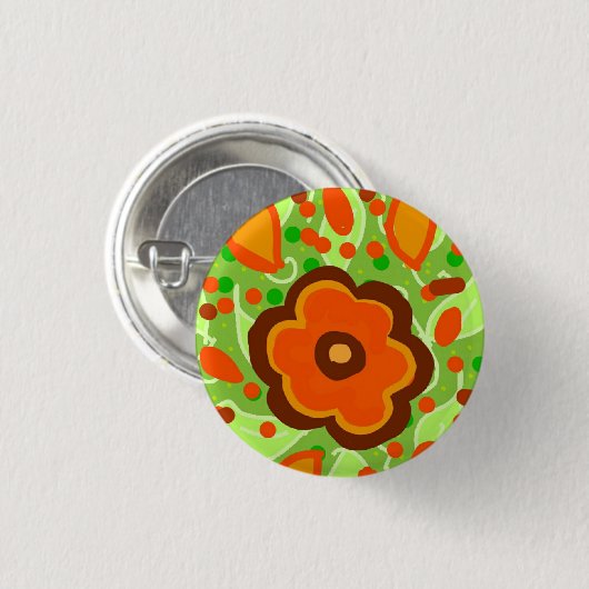 Blume Button (Vorne & Hinten)