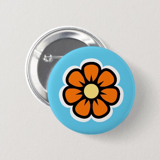 Blume Button (Vorne & Hinten)