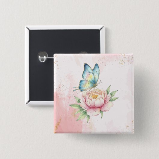 Blume Button (Vorne & Hinten)