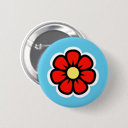 Blume Button (Vorne & Hinten)