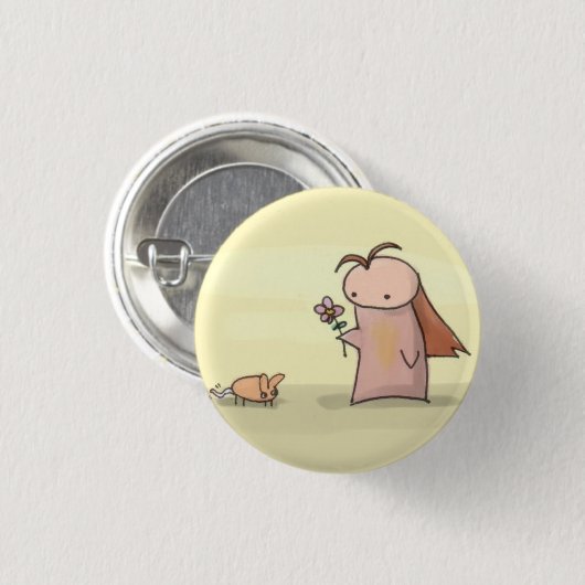 Blume Button (Vorne & Hinten)