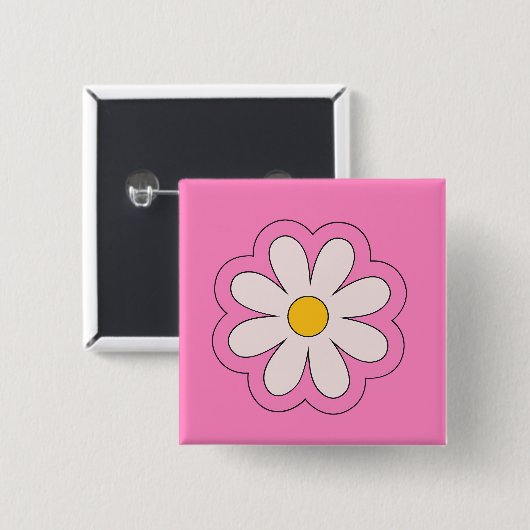 Blume Button (Vorne & Hinten)