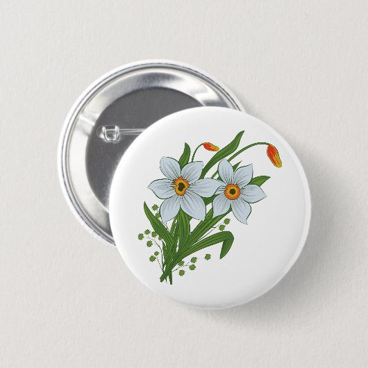 Blume Button (Vorne & Hinten)