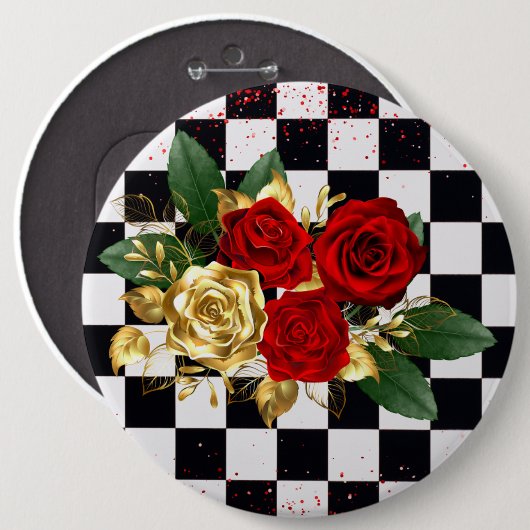 Blume Button (Vorne & Hinten)