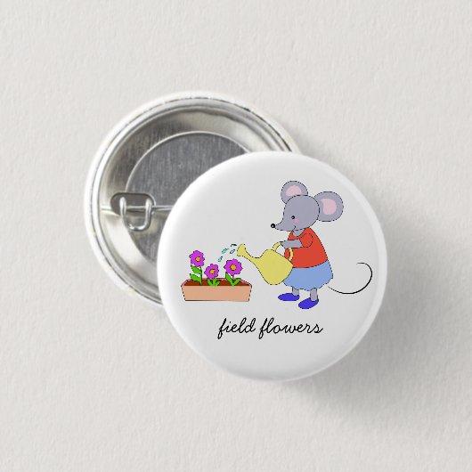 Blume Button (Vorne & Hinten)
